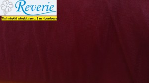 Tiul miękki włoski bordowy