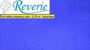 Tiul lekko sztywny - lazurowy