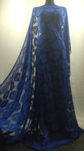 Koronka k263 chabrowa