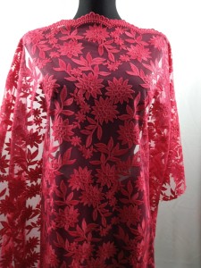 Haft h91 - malinowy koralowy