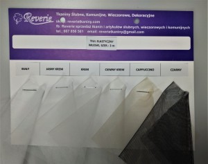 Tiul elastyczny włoski czarny