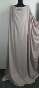 Jersey ITY beżowy z brokatem