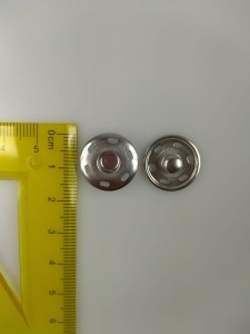 napy zatrzaski metalowe srebrne 17 mm