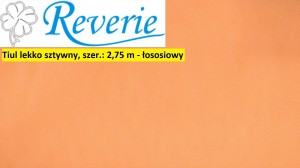 Tiul lekko sztywny - łososiowy