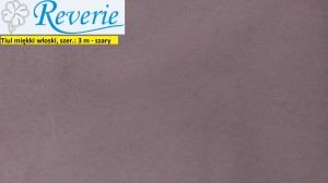 Tiul miękki włoski szary