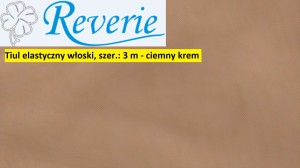 Tiul elastyczny włoski ciemny krem