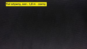 Tiul sztywny czarny