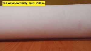Tiul welonowy 2,8 m - biały