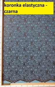 Koronka k251- czarna