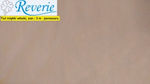 Tiul miękki włoski jasnoszary