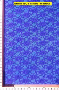 Koronka k14 - chabrowa