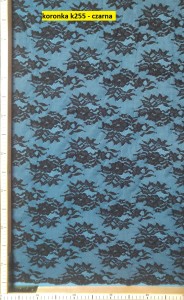 Koronka k255 - czarna