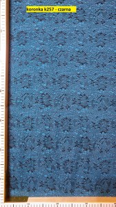 Koronka k257 - czarna