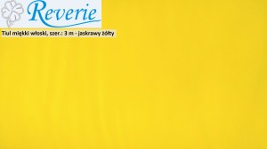 Tiul miękki włoski jaskrawy żółty