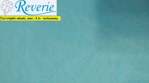 Tiul miękki włoski turkusowy