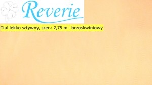 Tiul lekko sztywny - brzoskwiniowy