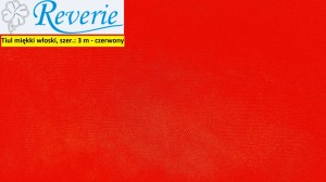 Tiul miękki włoski czerwony