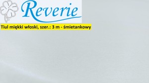 Tiul miękki włoski śmietankowy