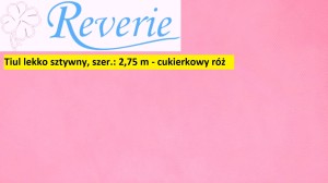 Tiul lekko sztywny - cukierkowy róż