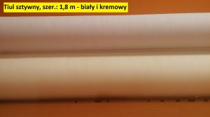 Tiul sztywny kremowy