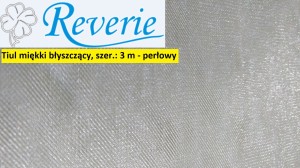 Tiul miękki błyszczący perłowy